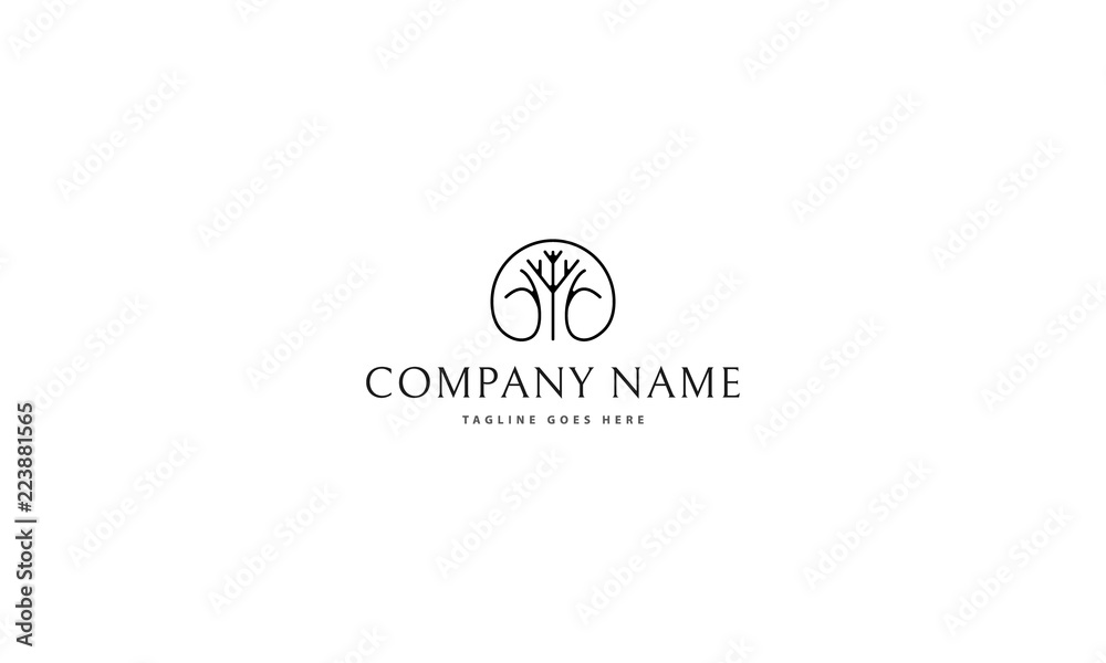 Mother tree vector logo image