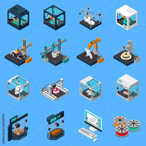 Printing Industry Icon Set