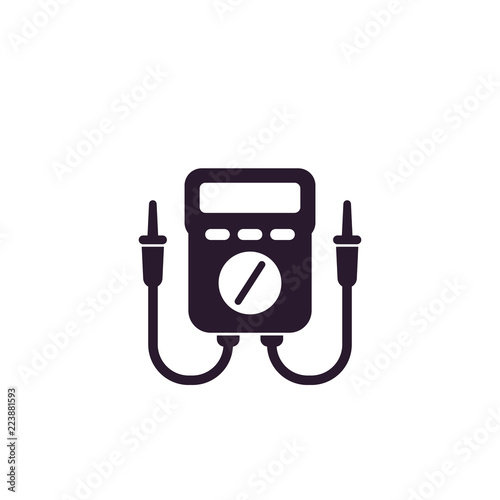 multimeter icon on white