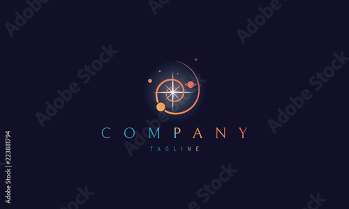 Universe Star vector logo image