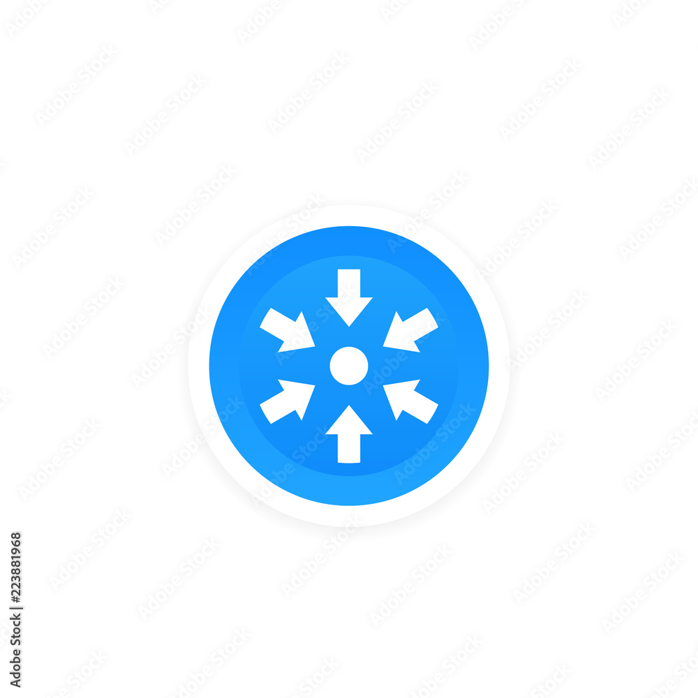 specific vector round icon