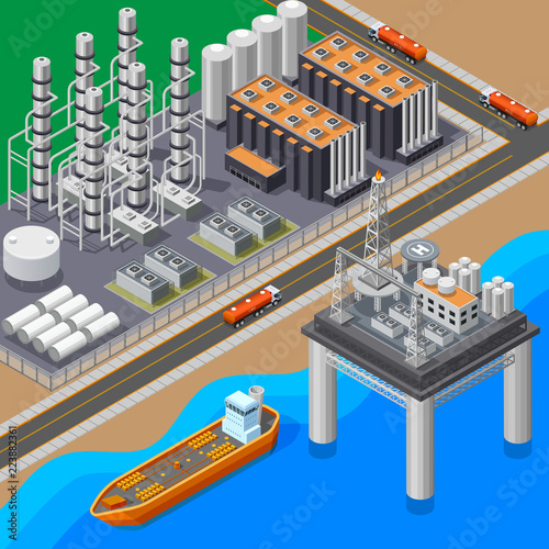 Oil Isometric Composition