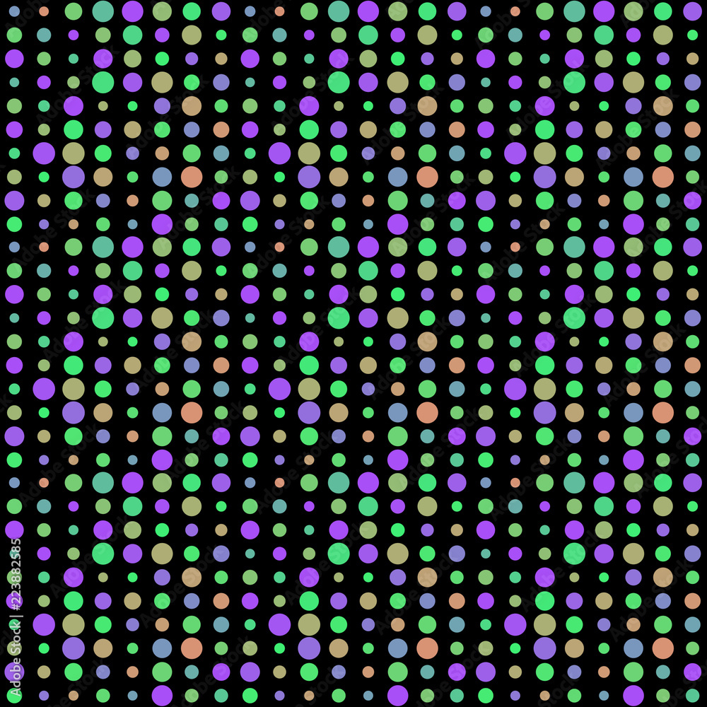 Seamless abstract pattern background with a variety of colored circles. Seamless abstract pattern background with a variety of colored circles.