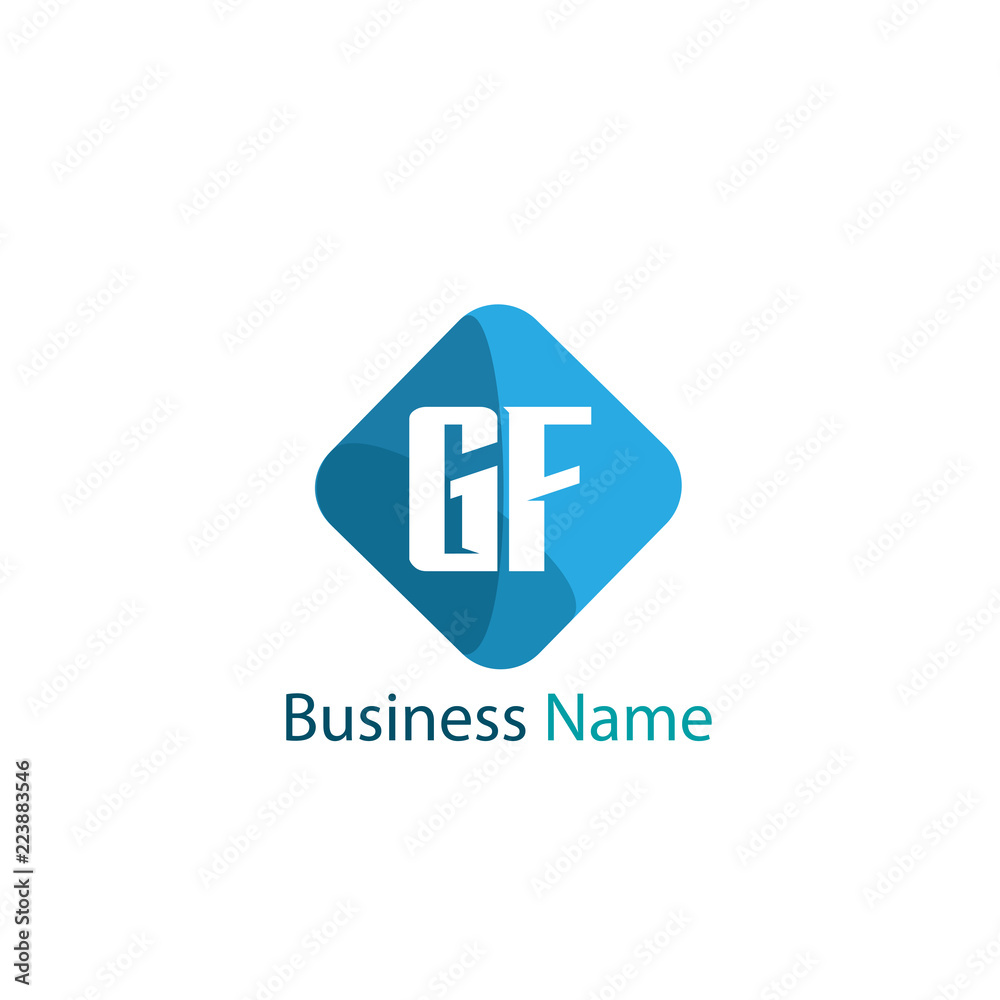 Initial Letter GF Logo Template Design Initial Letter GF Logo Template Design