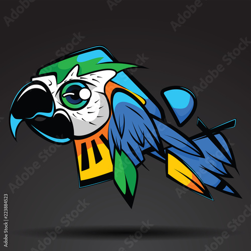 The parrot Art Design photo