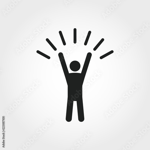Self-Confidence icon. Monochrome element illustration. Self-Confidence symbol design from soft skills collection. Web design, apps, software and print usage.
