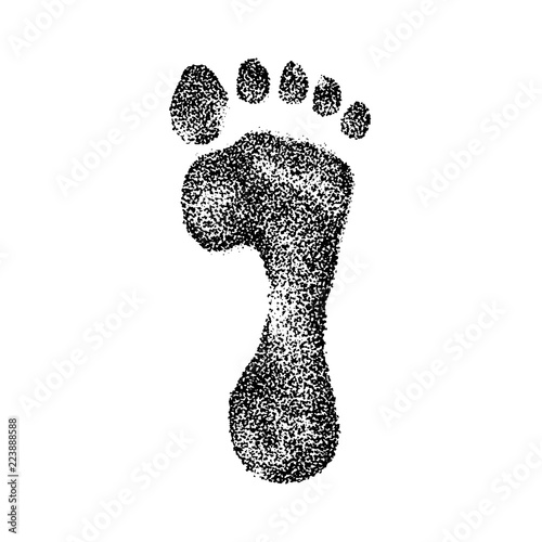 Dotwork Human Footprint