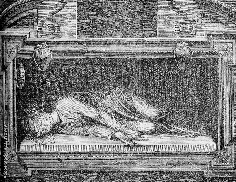 Rome, Church of Saint Cecilia the Martyrdom of Saint Cecilia by