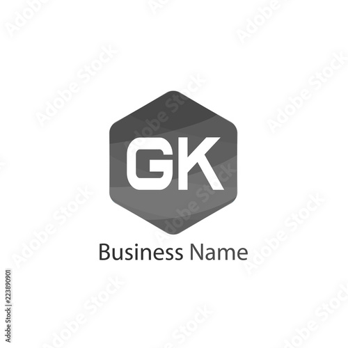 Free Download Initial Letter GK Logo Template Design - GFXLoad