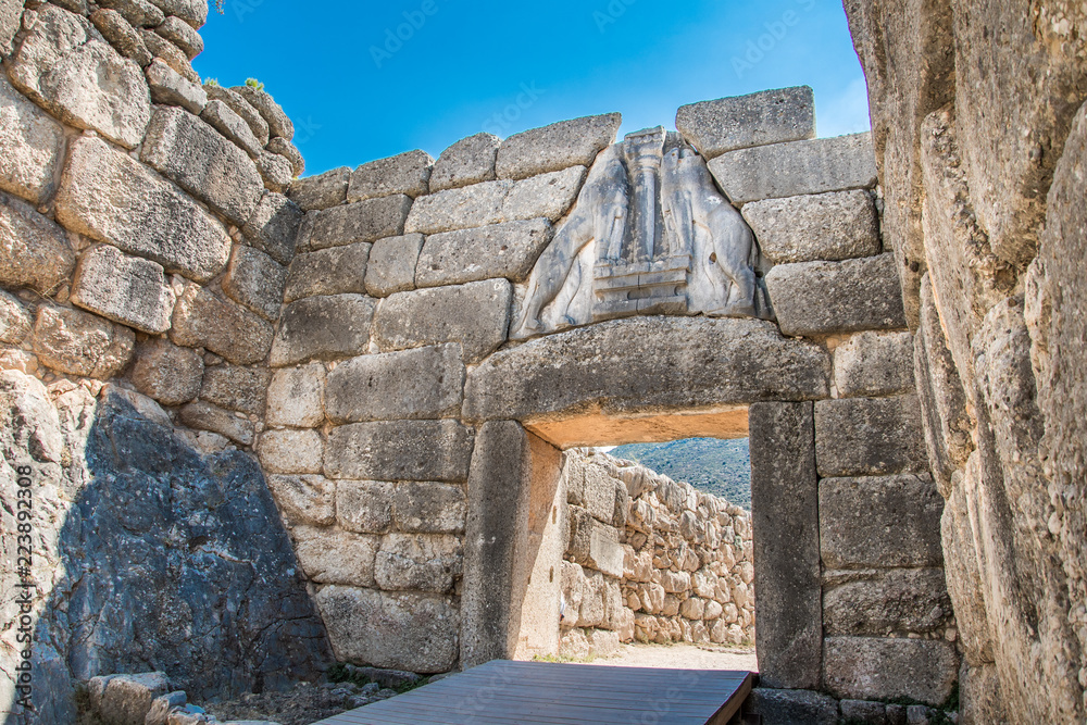 Φωτογραφία Lion's gate, the main entrance of the citadel of Mycenae