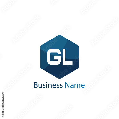 Initial Letter GL Logo Template Design
