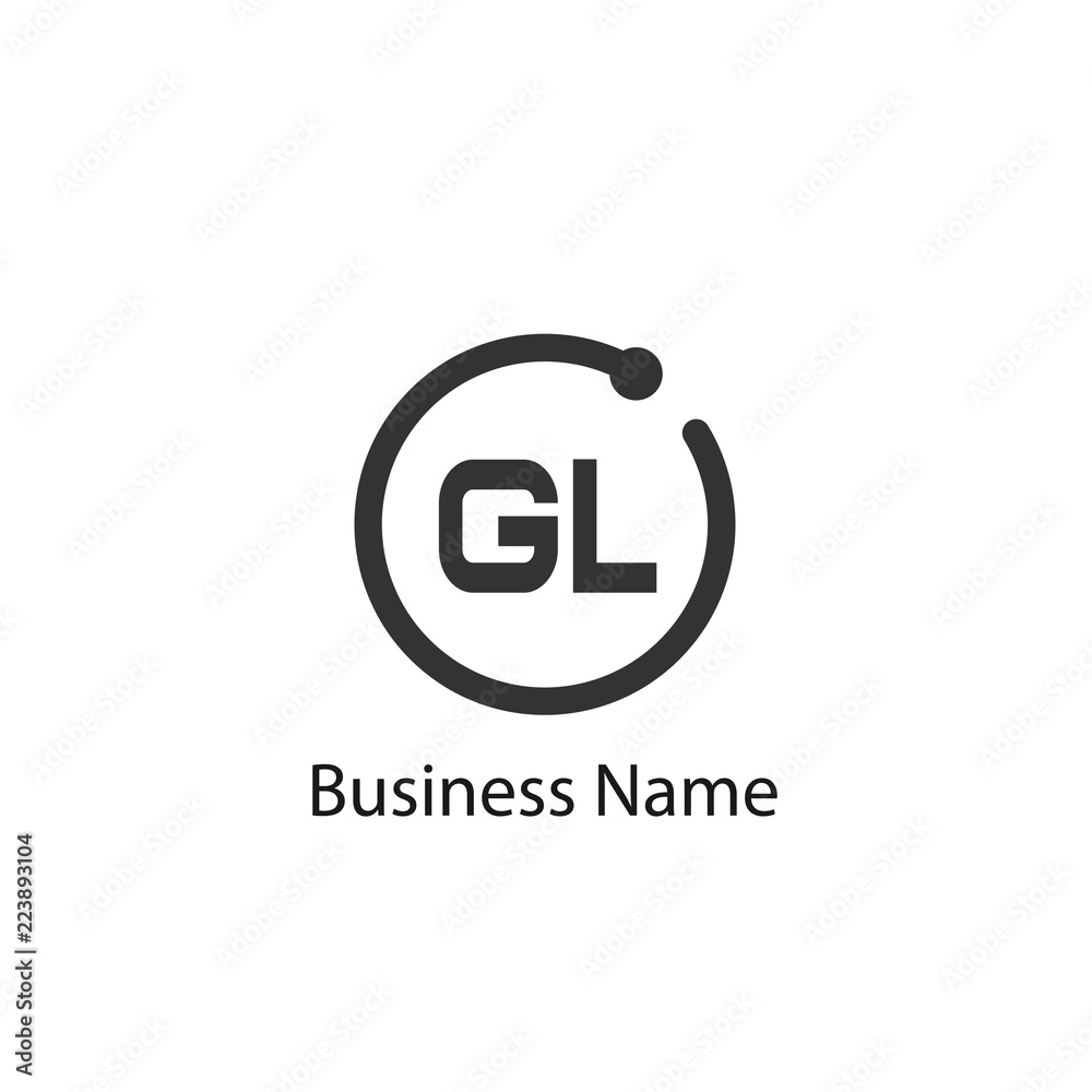 Initial Letter GL Logo Template Design Initial Letter GL Logo Template Design