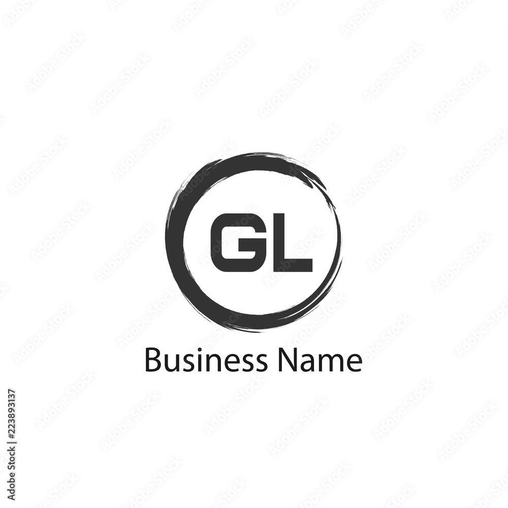 Obraz premium Initial Letter GL Logo Template Design