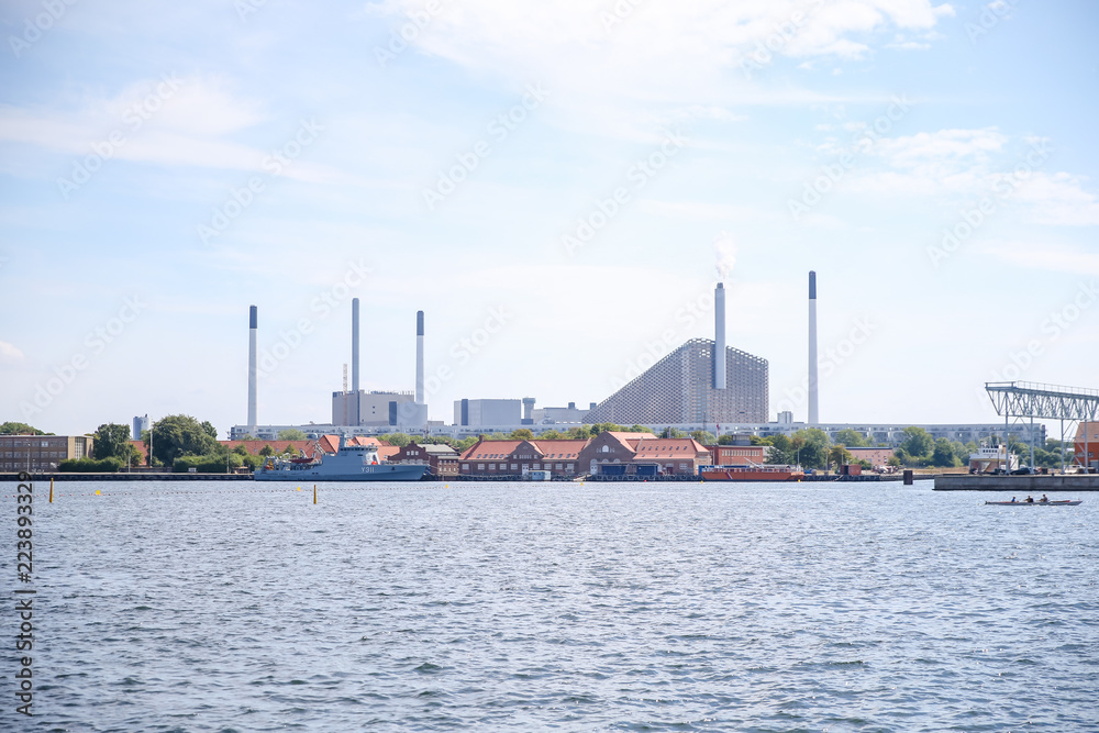 Sights along the shores of Copenhagen harbour