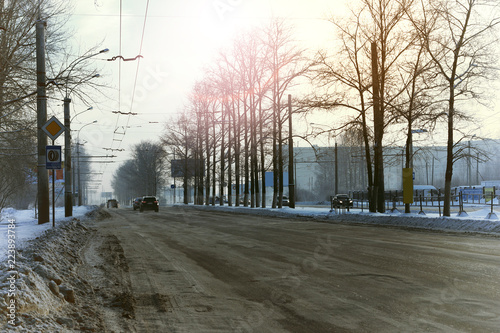 road city car winter © alexkich