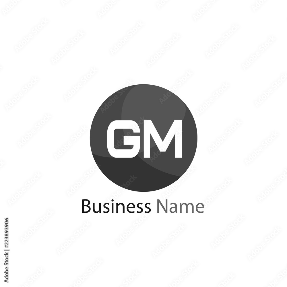 Initial Letter GM Logo Template Design Initial Letter GM Logo Template Design