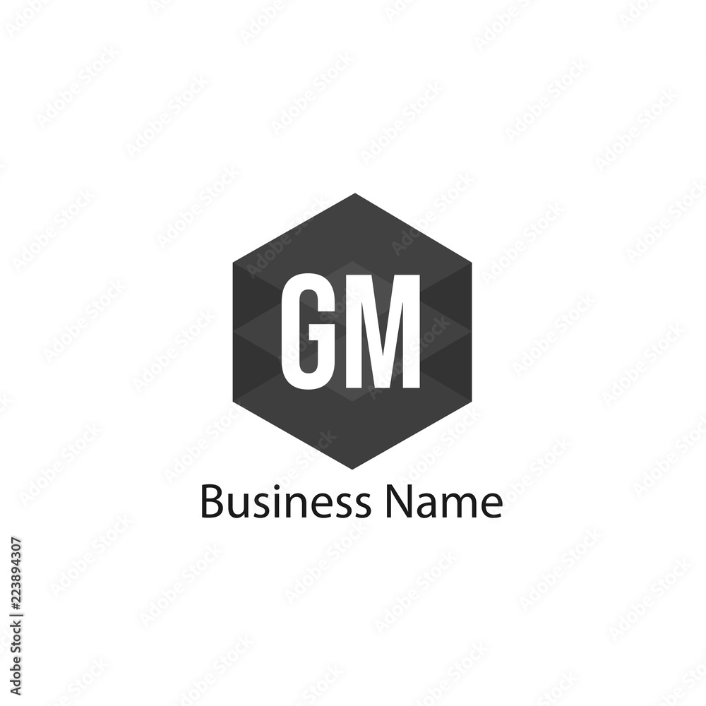 Initial Letter GM Logo Template Design Initial Letter GM Logo Template Design