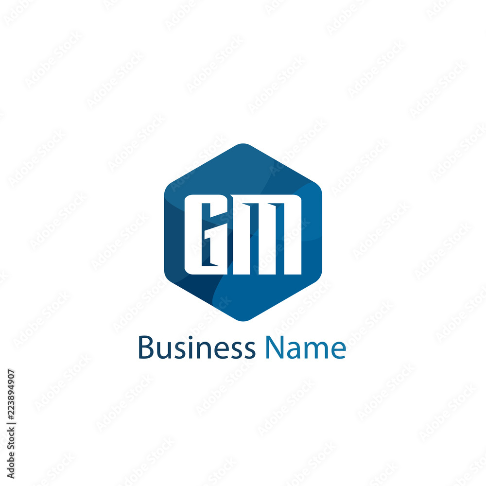 Initial Letter GM Logo Template Design Initial Letter GM Logo Template Design