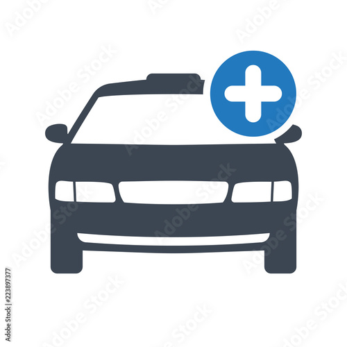 Taxi icon, transportation, taxi cab, travel concept icon with add sign. Taxi icon and new, plus, positive symbol