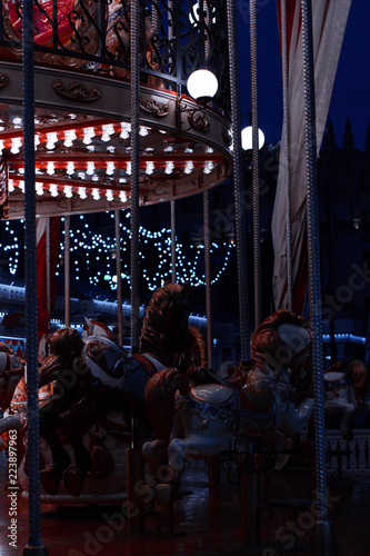 carousel at night