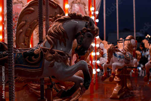 carousel with horses