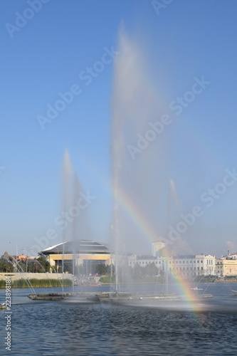Kazan. The Kaban Lake. Fountain