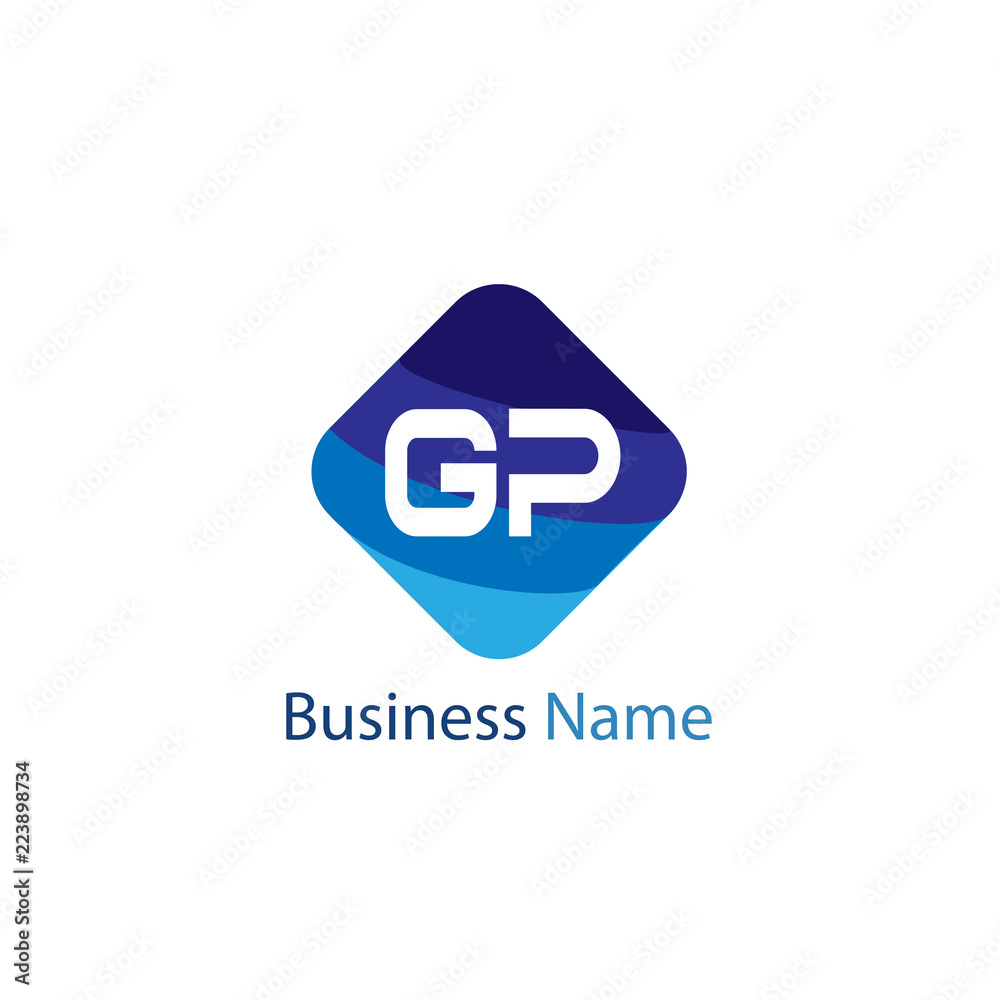Initial Letter GP Logo Template Design Initial Letter GP Logo Template Design