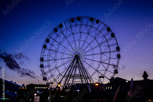 ferris wheel at night