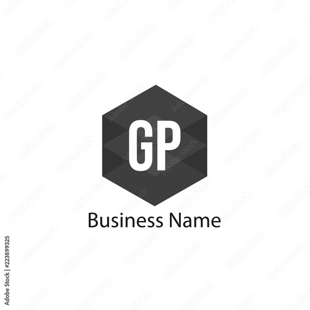Initial Letter GP Logo Template Design Initial Letter GP Logo Template Design