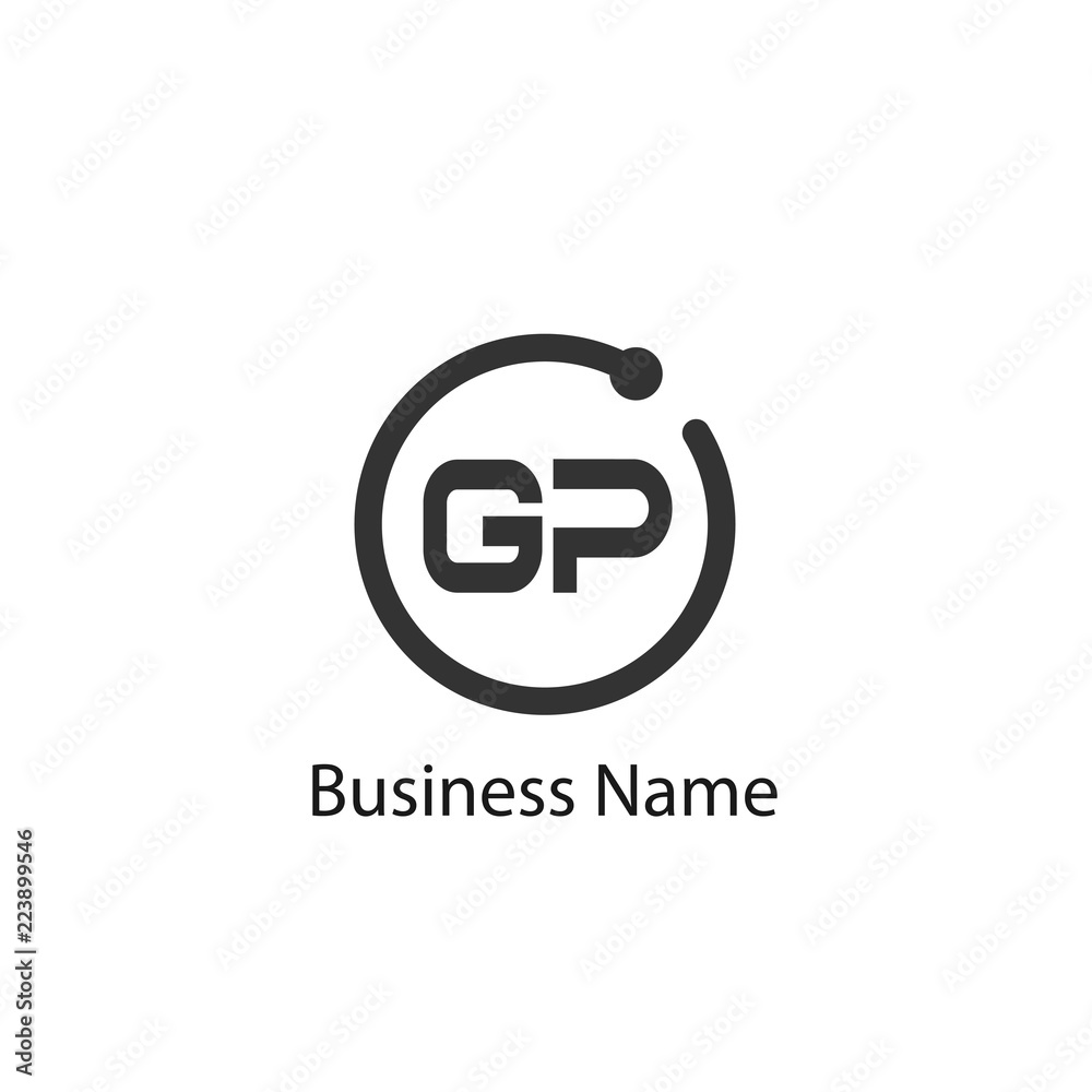 Initial Letter GP Logo Template Design Initial Letter GP Logo Template Design
