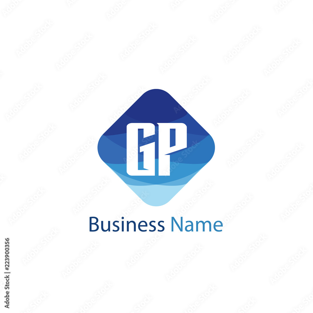 Fototapeta premium Initial Letter GP Logo Template Design