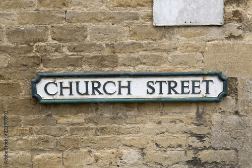 Church Street Road Sign