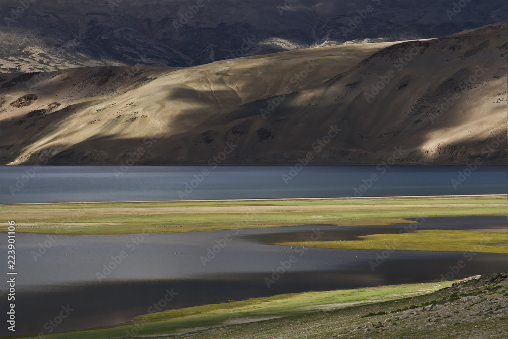 High mountain lake in Small Tibet, Ladakh .. High mountain lake in Small Tibet, Ladakh ..