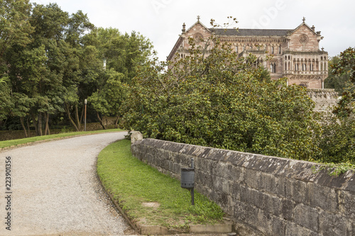 Palace of Sobrellano in Comillas, Cantabria, Spain photo