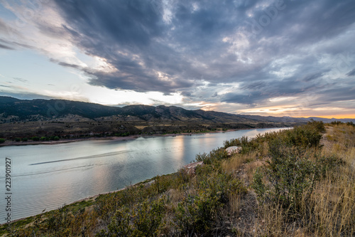 Horsetooth Reservoir at Sunset