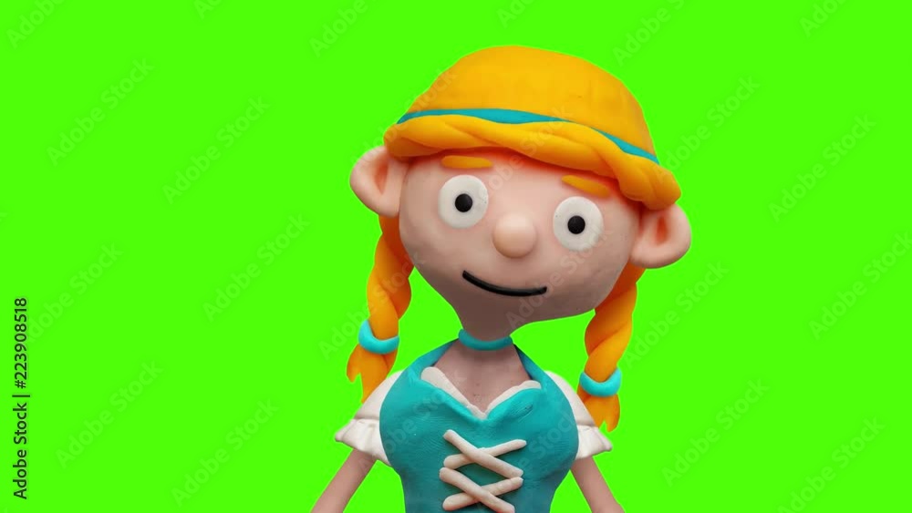 Frau aus Knete im Dirndl – Animation Frau aus Knete im Dirndl – Animation