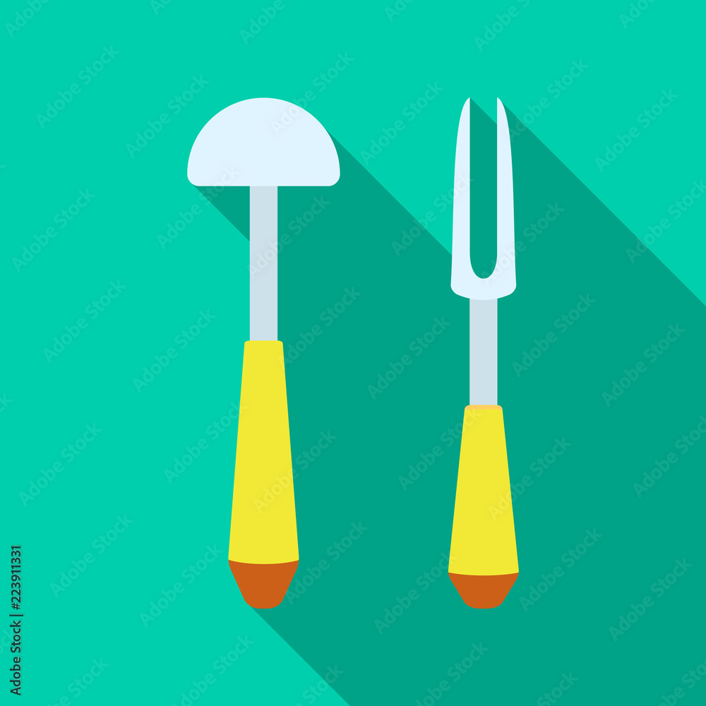 Isolated object of kitchen and cook logo. Set of kitchen and appliance stock symbol for web. Isolated object of kitchen and cook logo. Set of kitchen and appliance stock symbol for web.