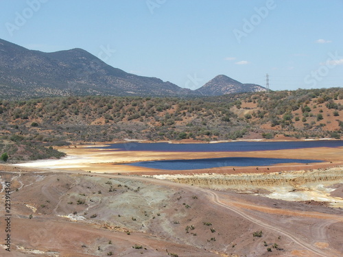 laguna de oxidación de minera