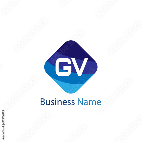 Free Download Initial Letter GV Logo Template Design - GFXLoad