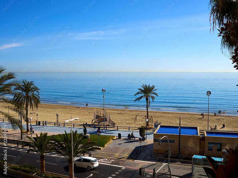 Popular summer vacation destination Alicante Spain