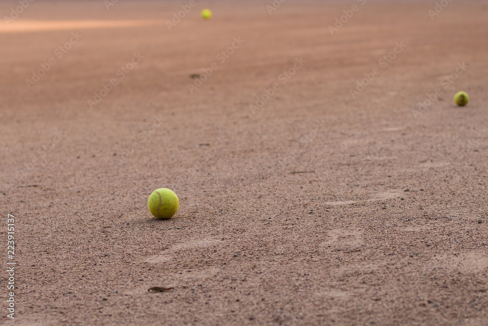tennis ball on the field