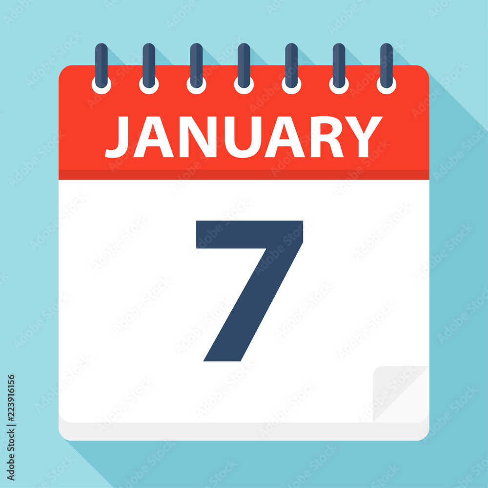 January 7 - Calendar Icon January 7 - Calendar Icon