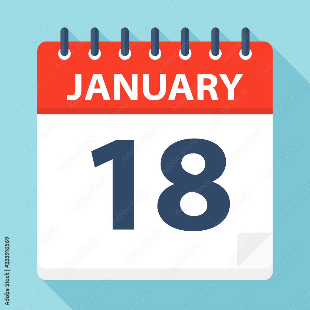 January 18 - Calendar Icon January 18 - Calendar Icon