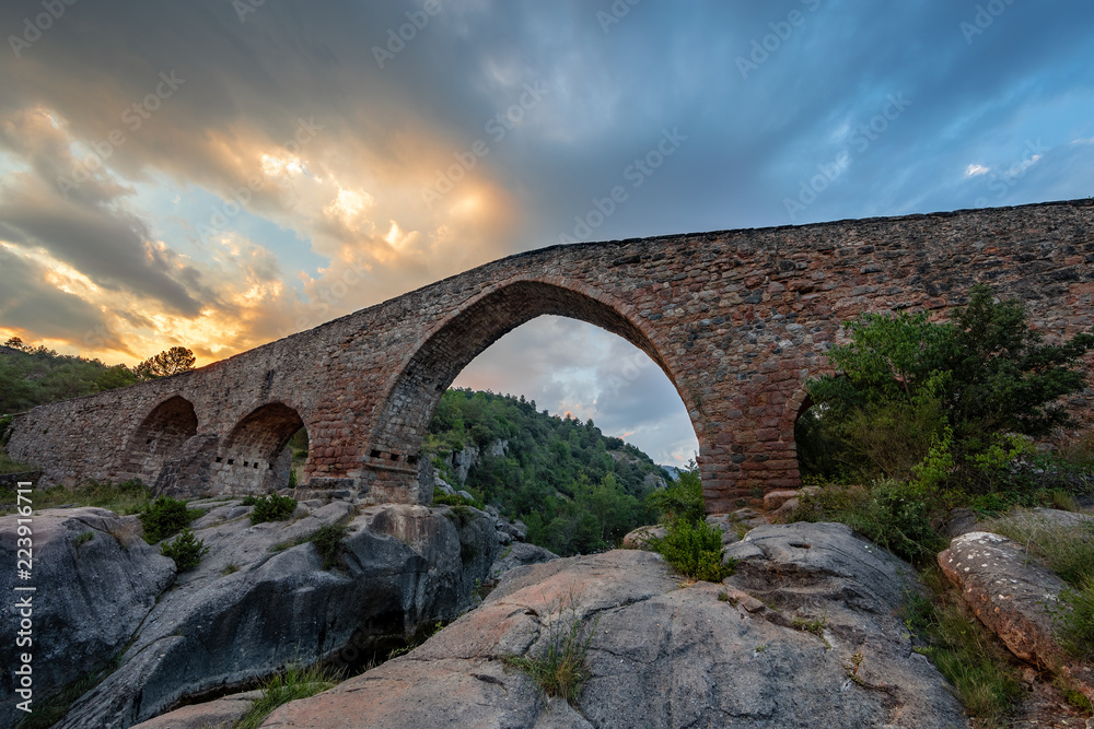 Medieval stone bridge