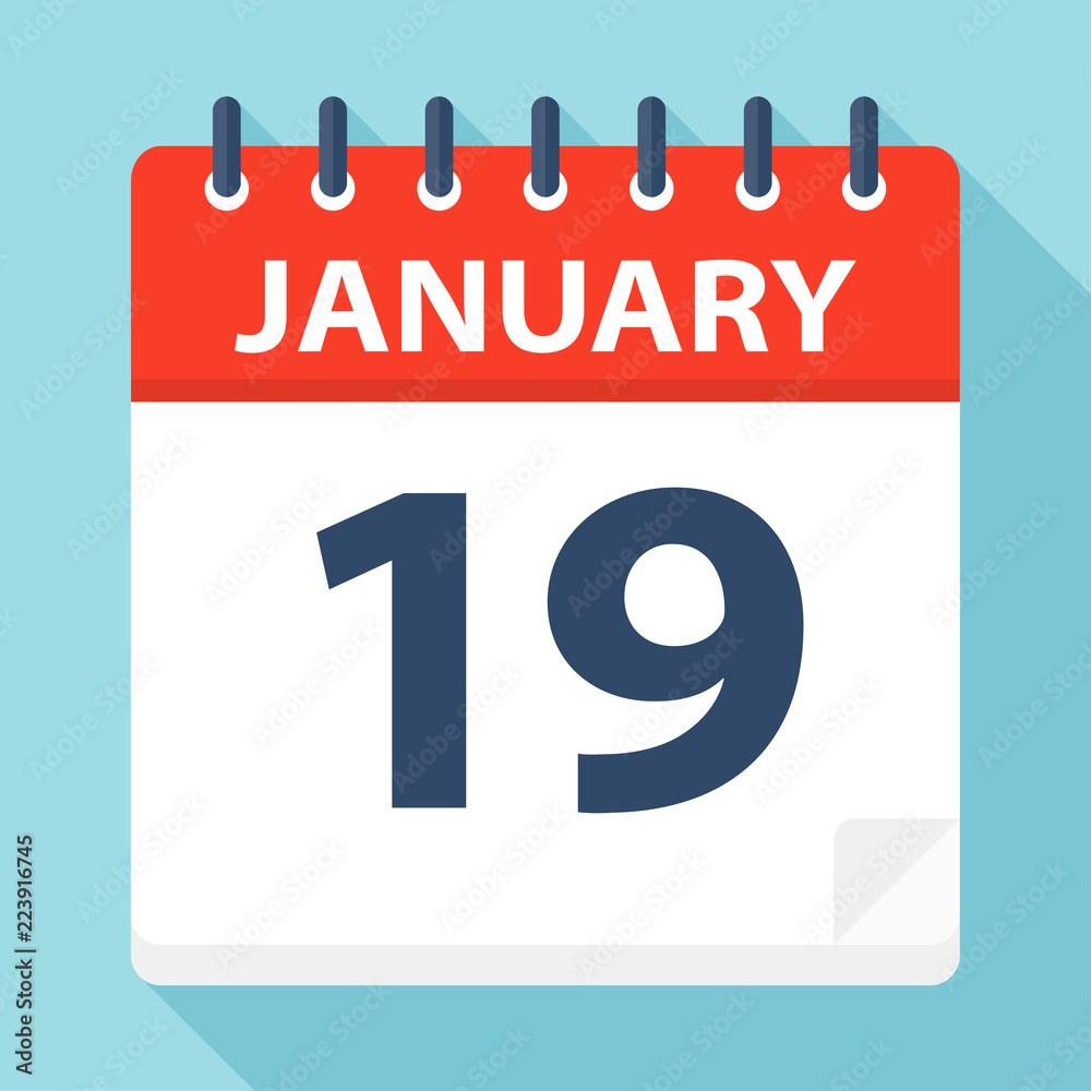 January 19 - Calendar Icon January 19 - Calendar Icon