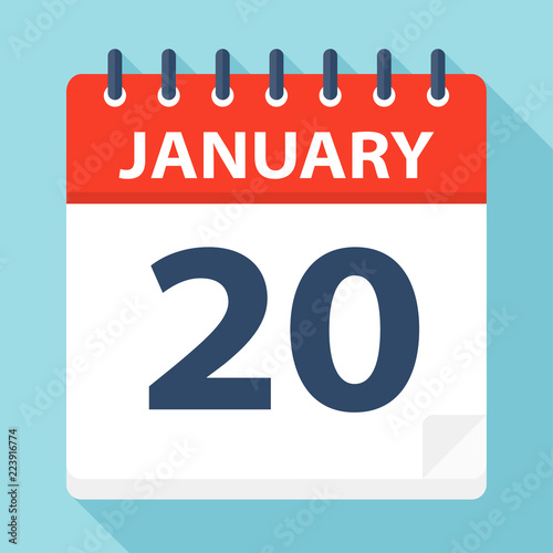 January 20 - Calendar Icon