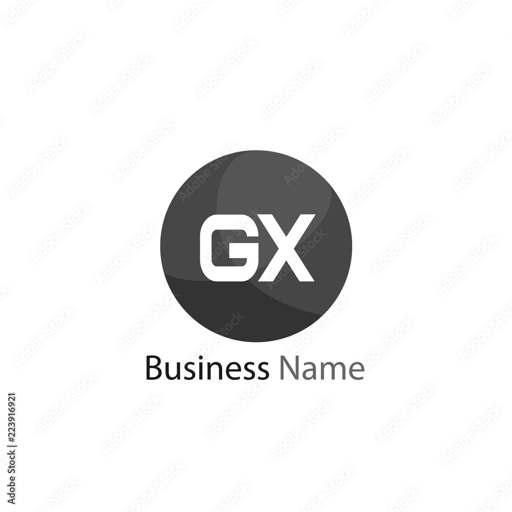 Initial Letter GX Logo Template Design Initial Letter GX Logo Template Design
