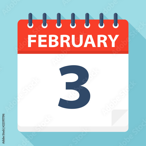 February 3 - Calendar Icon