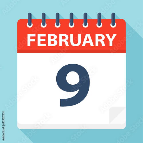 February 9 - Calendar Icon