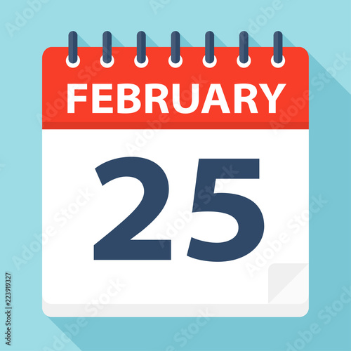 February 25 - Calendar Icon